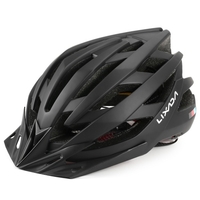Lixada casque de cyclisme respirant avec pare-soleil dos réflecteur sûr femmes hommes casque de sécurité léger casque de vélo pour vélo de montagne vélo de route