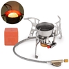 Lixada cuisinière à gaz de Camping pliable coupe-vent allumage piézo-électrique poêle de randonnée cuisinière portative extérieure