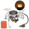 Lixada cuisinière à gaz de Camping pliable coupe-vent allumage piézo-électrique poêle de randonnée cuisinière portative extérieure