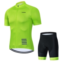 Lixada cyclisme Jersey ensemble respirant à manches courtes vélo chemise avec rembourré Shorts vélo tenue vêtements