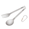 Lixada ensemble de couverts et fourchette à dîner en titane léger pour la maison Camping randonnée randonnée pique-nique