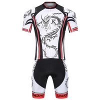 Lixada Ensemble de cyclisme à séchage rapide pour homme Maillot de vélo Route Cuissard à bretelles VTT Kit de vêtements d