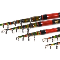 Lixada Fibre de carbone télescopique canne à pêche et bobine Combo Kit complet Spinning Fishing Reel Fishing Lure Gear Organizer Pole Set