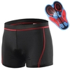 Lixada Hommes Cyclisme Sous-Vêtements Shorts Respirant Gel Rembourré VTT Vélo équitation Shorts