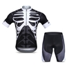 Lixada Hommes Maillot Cyclisme Ensemble Respirant À Manches Courtes À Manches Courtes Cyclisme Chemise avec Gel Rembourré Shorts VTT Vélo Vêtements Ensemble