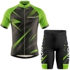 Lixada hommes maillot de cyclisme chemise de vélo à manches courtes respirant et short rembourré vtt vêtements de vélo costume