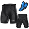 Lixada hommes vélo short rembourré avec poignées de jambe antidérapantes cyclisme 3D sous-vêtements rembourrés rembourrage de vélo Shorts d