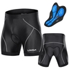 Lixada hommes vélo short rembourré avec poignées de jambe antidérapantes cyclisme 3D sous-vêtements rembourrés rembourrage de vélo Shorts d