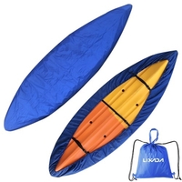 Lixada Housse universelle pour canoë-kayak avec sac de rangement Housse étanche anti-poussière Housse de rangement Bouclier