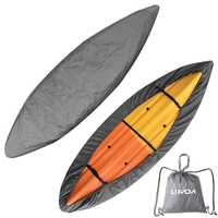 Lixada Housse universelle pour canoë-kayak avec sac de rangement Housse étanche anti-poussière Housse de rangement Bouclier
