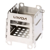 Lixada inox Portable léger pliage de poche de poêle à bois poêle extérieur Camping pique-nique randonnée poêle de cuisson