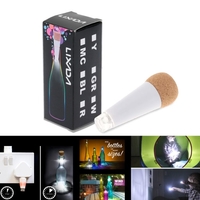 LIXADA Liège en forme de nuit LED USB Rechargeable lampe lumineuse lumineux superbe bouteille de vin vide pour Patio fête Noël 7 couleur changeant