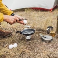 Lixada Mini-cuisinière à alcool en alliage d