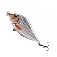 LIXADA Minnow Crankbait leurres de pêche durs avec crochet triple appât de pêche réaliste appât de pêche 3D yeux appâts artificiels 3.9 in / 1.6 oz