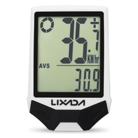 LIXADA ordinateur de vélo sans fil vtt compteur de vitesse odomètre IPX6 étanche cyclisme température mesurable chronomètre de vélo