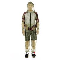 Lixada Outdorr Moustique Répulsif Costume Bug Veste Maille À Capuche Costumes Pêche Chasse Camping Veste Insectes De Protection Maille Chemise Gants Pantalon