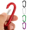 Lixada Pack of 6 Mousqueton en aluminium Clip D-ring Carabine de verrouillage Porte-clés