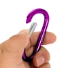 Lixada Pack of 6 Mousqueton en aluminium Clip D-ring Carabine de verrouillage Porte-clés