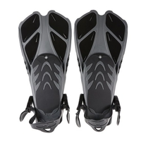 Lixada Palmes de Nage Flottant Formation Nageoires Palmes avec Talon Réglable pour Natation Plongée Plongée sous marine Sports Nautiques