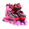 Lixada patins à roues alignées réglables avec roues lumineuses patins patins d