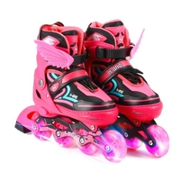 Lixada patins à roues alignées réglables avec roues lumineuses patins patins d
