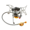 Lixada Portable Cuisinière à gaz de camping coupe-vent avec Allumage Piezo Léger Folding Outdoor Cuisinière de camping cuisinière à fourche avec Boîtier de transport