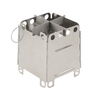 Lixada Portable en acier inoxydable léger pliant Poêle à bois Poêle de poche camping en plein air Randonnée Cuisine pique-nique