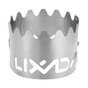 Lixada Portable extérieur 2-en-1 ultra-léger titane étagère à alcool pare-brise Camping randonnée sac à dos