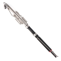 Lixada Réglable Télescopique 2.1 / 2.4 / 2.7m Canne à Pêche Automatique Rod Sea Shore River Lake Canne à Pêche avec Extrémité de Pointe en Acier Inoxydable