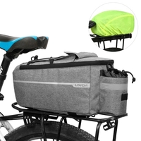 Lixada Sac isotherme de coffre isolé avec housse de pluie Étanche Vélo Vélo Porte-bagages arrière Rangement Sac à bagages Réfléchissant VTT Sacoche de vélo Sac à bandoulière