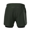 Lixada Short de course 2 en 1 pour homme à séchage rapide respirant entraînement actif exercice Jogging cyclisme avec doublure plus longue