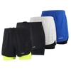 Lixada Shorts de course 2-en-1 pour homme Séchage rapide Respirant Entraînement actif Exercice Jogging Cuissard avec doublure plus longue