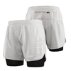 Lixada Shorts de course 2-en-1 pour homme Séchage rapide Respirant Entraînement actif Exercice Jogging Cuissard avec doublure plus longue