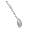 Lixada Spork en acier inoxydable avec décapsuleur Lightweight Outdoor Dinner Spork Couverts pour le camping de voyage