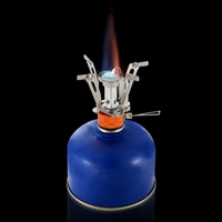 Lixada super-légers Mini Pocket Outdoor Cooking Burner pliant gaz Camping Cuisinière 3000W