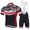 Lixada été cyclisme maillot ensemble à manches courtes vélo chemise et cuissard rembourré respirant vtt vélo équitation vélo cyclisme costume