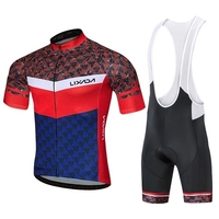 Lixada été cyclisme maillot ensemble à manches courtes vélo chemise et cuissard rembourré respirant vtt vélo équitation vélo cyclisme costume