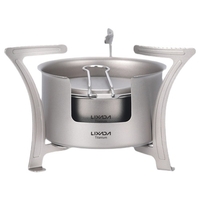 LIXADA titane alcool poêle ultra-léger Mini poche alcool poêle pour randonnée sac à dos pêche