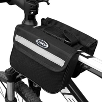 Lixada Vélo Vélo Top Tube Sac Montagne Vélo Avant Cadre Double Sacoche Sac Pack