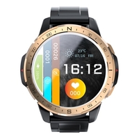 LOKMAT APPLLP 7 Montre de sport intelligente à écran tactile complet de 1, 6 pouces avec emplacement pour carte SIM - Or,  2G et 16G