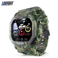 LOKMAT Écran tactile TFT OGS de 1, 14 pouces Montre de sport multifonction Smart Watch