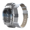 LOKMAT QUEEN Montre intelligente de 1, 14 pouces pour femmes en cuir et à double bracelet milanais
