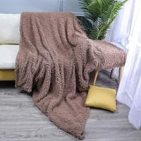 Longue couverture de fourrure Faux Fluffy Blanket (63 pouces * 79 pouces)