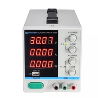 LONGUE WEI PS-3010DF 110V / 220V 30V 10A Réglable LED Affichage Numérique Alimentation DC Commutation Régulée Alimentation 5V 2A USB