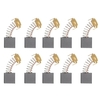 Lot de 10 mini balais de moteur en carbone noir avec ressort de 25 mm et noyau en cuivre pour outil rotatif de moteurs de perceuse électrique générique (paquet 1 : 203A ,  18 x 17 x 7 mm).