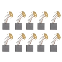 Lot de 10 mini balais de moteur en carbone noir avec ressort de 25 mm et noyau en cuivre pour outil rotatif de moteurs de perceuse électrique générique (paquet 1 : 203A ,  18 x 17 x 7 mm).