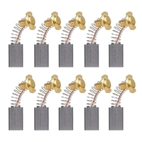 Lot de 10 mini balais de moteur en carbone noir avec ressort de 25 mm et noyau en cuivre pour outil rotatif de moteurs de perceuse électrique générique (paquet 1 : 203A ,  18 x 17 x 7 mm).