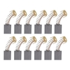 Lot de 10 mini balais de moteur en carbone noir avec ressort de 25 mm et noyau en cuivre pour outil rotatif de moteurs de perceuse électrique générique (paquet 1 : 203A ,  18 x 17 x 7 mm).