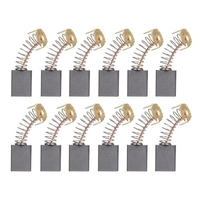 Lot de 10 mini balais de moteur en carbone noir avec ressort de 25 mm et noyau en cuivre pour outil rotatif de moteurs de perceuse électrique générique (paquet 1 : 203A ,  18 x 17 x 7 mm).