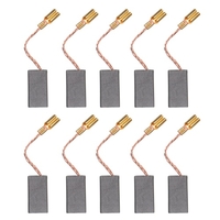 Lot de 10 mini balais de moteur en carbone noir avec ressort de 25 mm et noyau en cuivre pour outil rotatif de moteurs de perceuse électrique générique (paquet 1 : 203A ,  18 x 17 x 7 mm).
